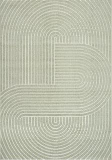 Tapis Santo Plus Moderne Design Boho, Vert, 160x220 Cm