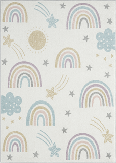 Tapis Beat Kids Moderne Et Doux Enfant, Crème, 160x220 Cm