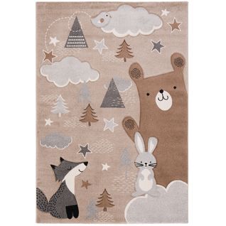 Tapis Maui Kids Pour Enfants Renard Et Ours 80x150cm