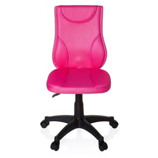 Chaise Pivotante Pour Des Enfants Kiddy Base Tissu Rose Sans Accoudoirs