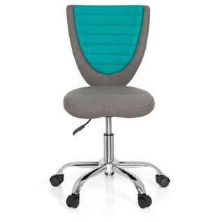 Chaise Pivotante Pour Des Enfants Kiddy Comfort Tissu Gris/turquoise Sans Accoudoirs