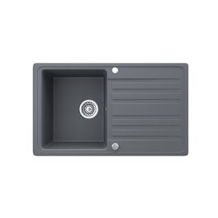 Évier  12322 Gris 76.5x46cm Avec Emplacement De Séchage