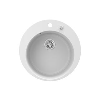 Évier  12540 Blanc 50.5x50.5cm Rond