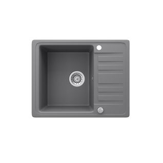 Évier  12553 Gris 57.5x46cm Avec Emplacement De Séchage
