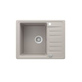 Évier  12554 Beige 57.5x46cm Avec Emplacement De Séchage