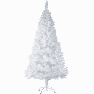 Sapin De Noël Artificiel En Blanc Détaillé Et Fidèle à La Nature Blanc