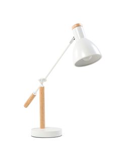 Lampe De Bureau Peckos Réglable Métal Blanc