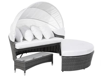 Chaise Longue De Jardin Gris Sylt Lux