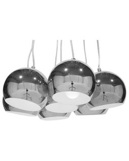 Lampe Suspension Olza Métal Argenté