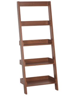 Bibliothèque 5 Étagères Bois Foncé Mobile Trio