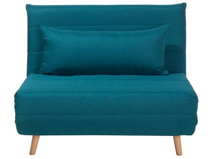 Banquette Convertible 1 Place En Tissu Bleu Setten