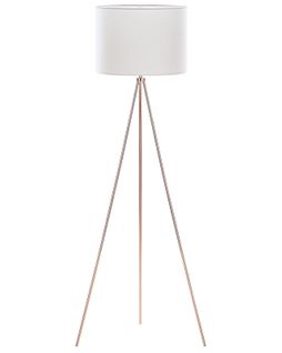 Lampe Blanche Et Cuivrée à Trépied Vistula