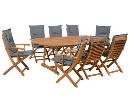 Set De Salle à Manger Bois Solide Gris Maui