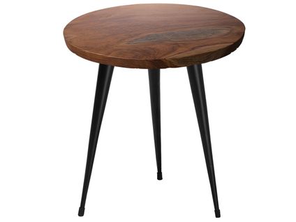 Table Appoint En Bois De Teck D 45 Cm Detah