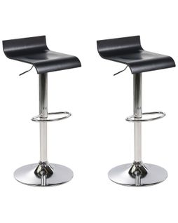 Tabouret De Bar Set De 2 Noir Valencia