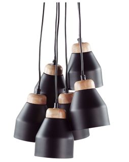 Lampe Suspension Cestos Métal Noir