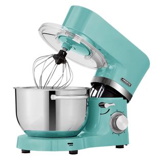 Robot Pâtissier Professionnel 1500w Turquoise  6 Vitesses  Fonction Pulse