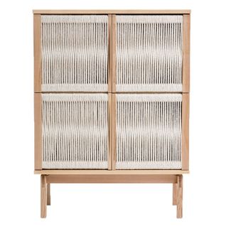 Vaisselier Design 4 Portes "lilla" 122cm Naturel