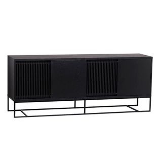 Buffet 4 Portes Coulissantes "ende" 188cm Noir