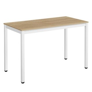 Table Rova En Chêne, Pieds Blancs, Style Moderne Pour Salle à Manger