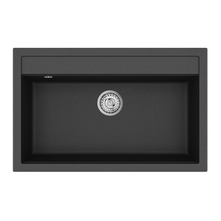 Évier Granit Noir Helika Quadro 1 Bac