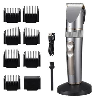 Tondeuse à Cheveux Électrique - Avec Peigne Et Base De Chargement - Coupes De Cheveux Quotidiennes
