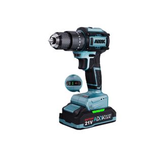 Perceuse Sans Fil 21 V, 2 Batteries 2,0 Ah, Couple 40 Nm, 24 + 3 Réglages De Couple, 55 Accessoires