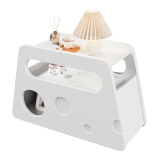 Bout De Canapé 81 X 33 X 51,5 Cm - Blanc