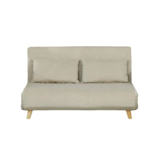 Canapé Convertible - Velours Beige