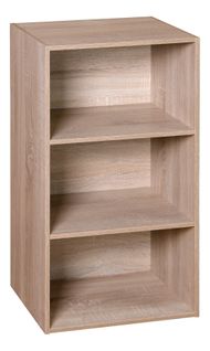 Etagère 3 cases POYANG 3 Imitation chêne foncé