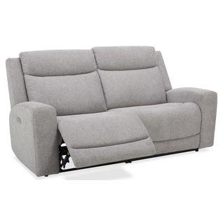 Canapé 3 places 2 relax JONNES tissu gris
