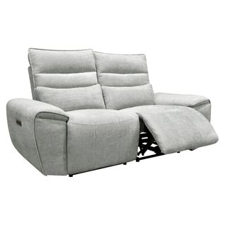 Canapé 2 places relax COME tissu gris