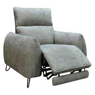 Fauteuil relax électrique LYNA tissu gris foncé