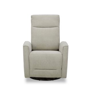 Fauteuil relax pivotant NELSON tissu beige