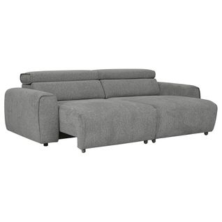 Canapé relax 3 places PAUL tissu gris foncé