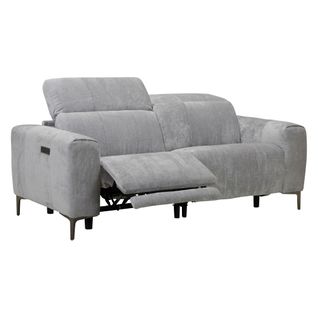 Canapé relax 2 places FRANKY II tissu gris