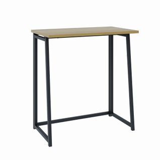 Bureau pliant LISON imitation chêne et noir