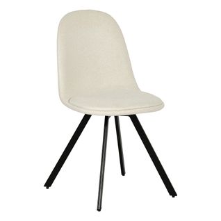 Lot de 4 chaises pivotante ROSE tissu beige