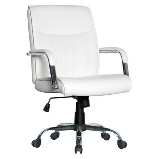Fauteuil de bureau ADELE polyuréthane blanc