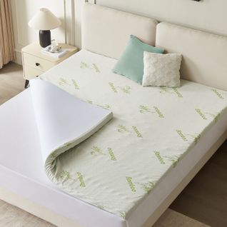 Surmatelas 140 x 190 Cm Mousse à Mémoire De Forme 5 Cm + Housse En Bambou - Zones Ergonomiques