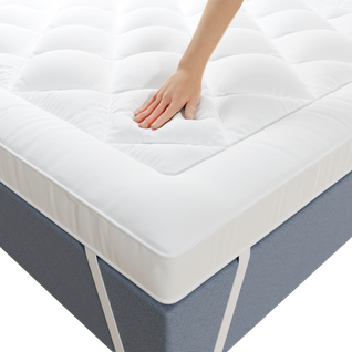 Surmatelas 180x200 Cm Respirant En Microfibre, Antidérapant, Hypoallergénique