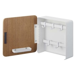 Portaoggetti Con Coperchio - Bianco, 11x23.5x11.5cm | Per Casa O Ufficio - Foto 3