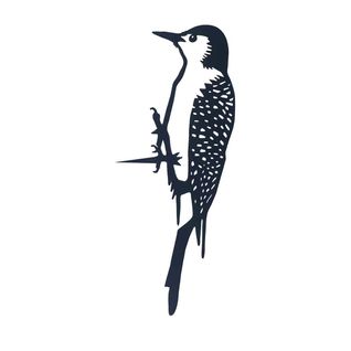 Silhouette Sur Pique En Acier Noir Pivert