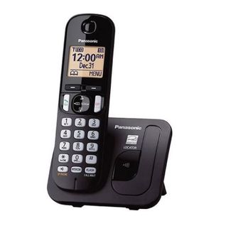 Téléphone Sans Fil Dect Solo Noir Sans Répondeur Ecran Lcd