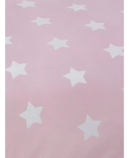 Parure De Lit Rose Étoile 120 Cm X 150 Cm