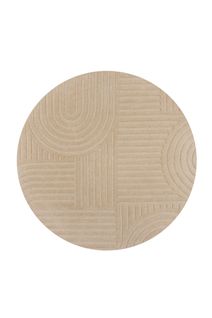 Tapis En Laine Rond Zen Garden - 160x160cm