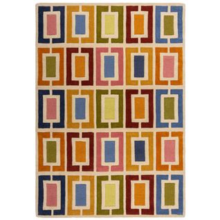 Tapis En Laine Blocks Retro - 120x170cm
