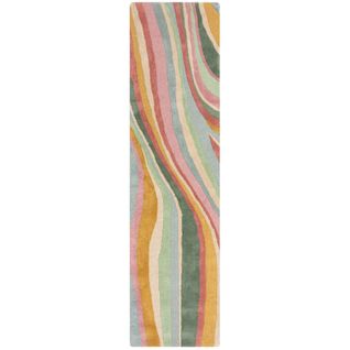 Tapis De Couloir En Laine Abstract Flow - 60x230cm