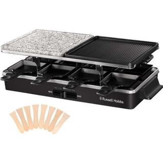 Appareil Raclette 26280-56 - Multifonction 3 En 1 - 8 Personnes - 1400w - Pierre De Cuisson