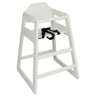 Chaise Haute En Bois Blanche -